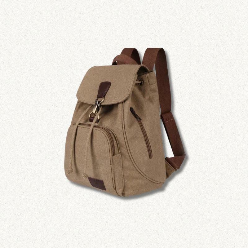 Y2K Dark Academia Canvas Backpack for Retro Style and Grunge Outfits