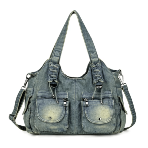 Y2K Denim Bag: Retro Style Accessory for Y2K Summer Outfits