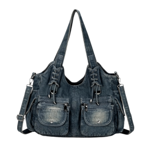 Y2K Denim Bag: Retro Style Accessory for Y2K Summer Outfits