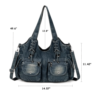 Y2K Denim Bag: Retro Style Accessory for Y2K Summer Outfits