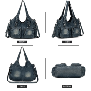 Y2K Denim Bag: Retro Style Accessory for Y2K Summer Outfits