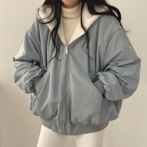 Y2K Double-Sided Hooded Jacket: Retro Grunge Style for Summer Outfits