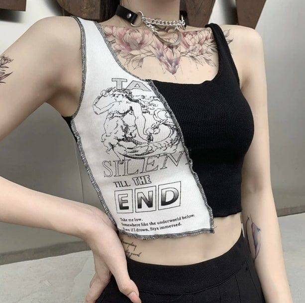 Y2K E-Girl Aesthetic Top for Retro Summer Vibes and Grunge Style