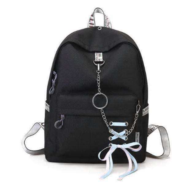 Y2K Fashion Backpack with Chain - Retro 90s Grunge Style Accessory