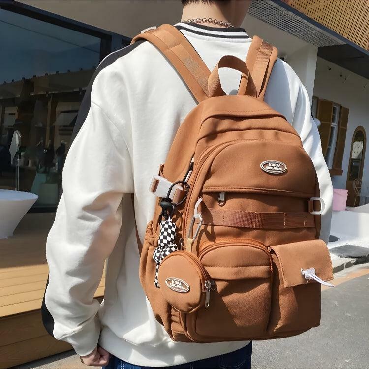 Y2K Fashion Extra Pockets Casual School Backpack for Summer Outfits