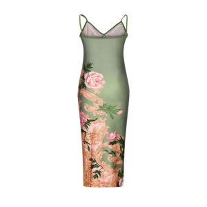 Y2K Floral Bodycon Dress - Retro Summer Outfit for Trendy Women