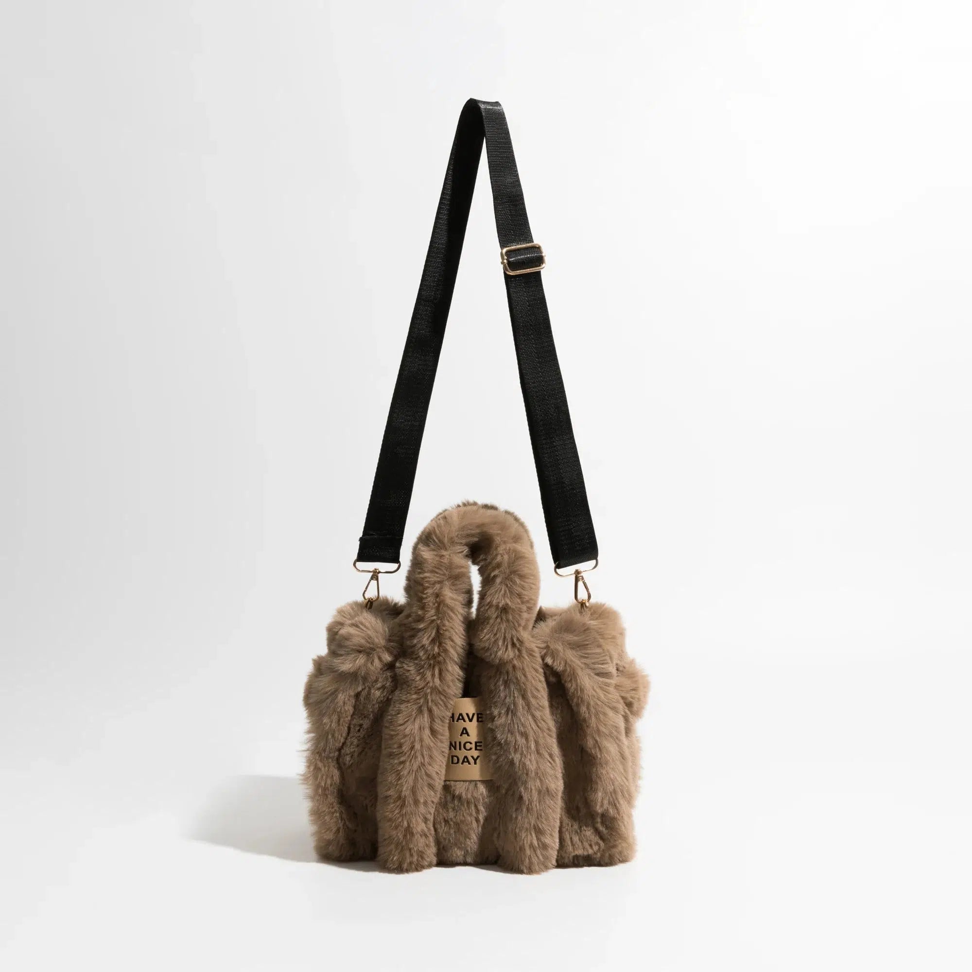 Y2K Fluffy Faux Fur Tote Bag for Trendy Summer Outfits and Parties