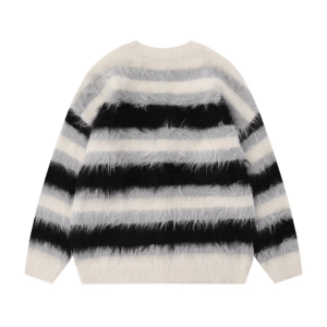 Y2K Fluffy Plush Cozy Sweater for Retro Summer Vibes and Grunge Style