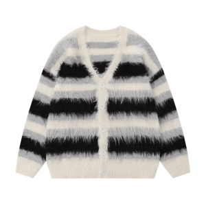 Y2K Fluffy Plush Cozy Sweater for Retro Summer Vibes and Grunge Style