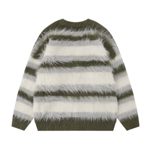 Y2K Fluffy Plush Cozy Sweater for Retro Summer Vibes and Grunge Style