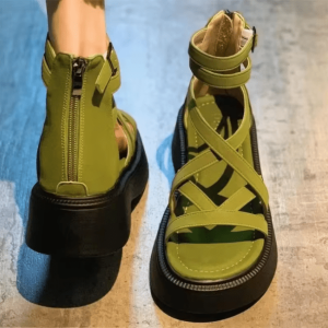 Y2K Forest Fairy Platform Sandals for Retro Summer Vibes