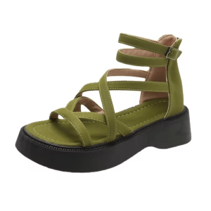 Y2K Forest Fairy Platform Sandals for Retro Summer Vibes