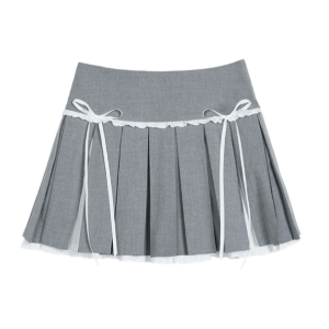 Y2K French Aesthetic Mini Skirt - Trendy Retro Summer Outfit