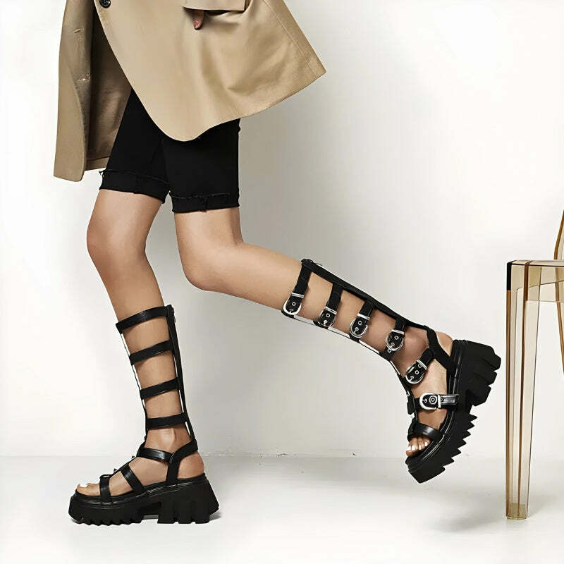 Y2K Gladiator Sandals: Trendy Footwear for Summer Y2K Outfits