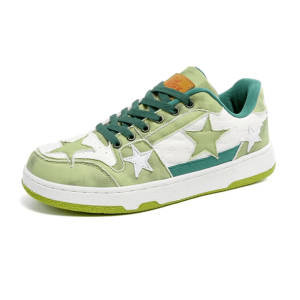 Y2K Green Star Aesthetic Sneakers for Retro Summer Outfits