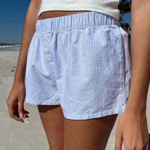 Y2K Grunge Boxer Shorts: Trendy Summer Outfit for Retro Vibes