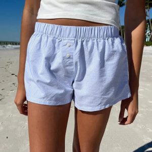 Y2K Grunge Boxer Shorts: Trendy Summer Outfit for Retro Vibes