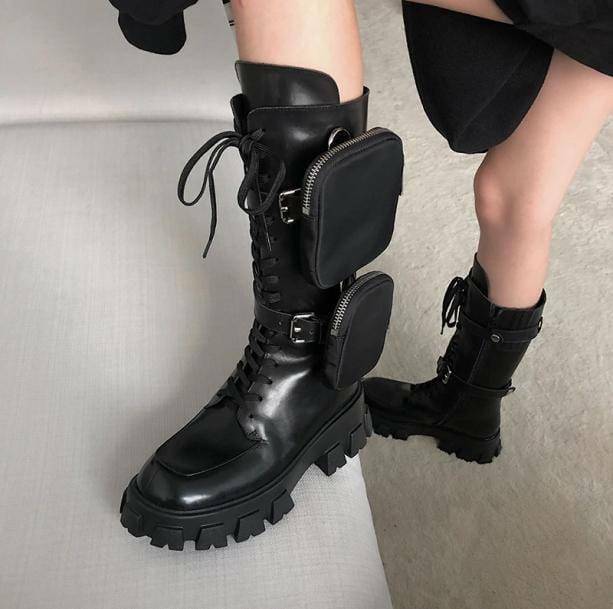 Y2K Grunge Deep Pocket Boots for Retro Summer Outfits & 90s Vibes