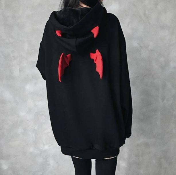 Y2K Grunge Diablo Hoodie - Retro 90s Fashion for Summer Outfits