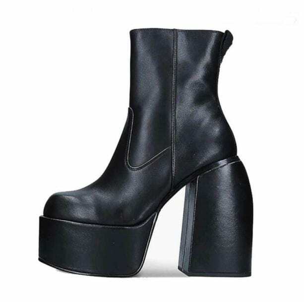 Y2K Grunge E-Girl Ankle Boots for Retro Summer Outfits and Parties