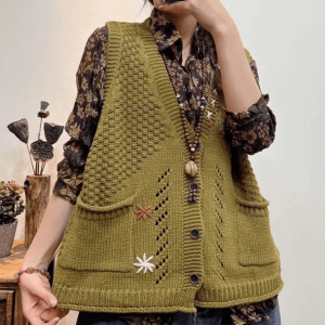 Y2K Grunge Goblincore Vest Sweater for Retro Summer Outfits