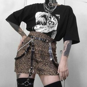 Y2K Grunge Leg Harness Belt for Retro Summer Outfits and Party Looks