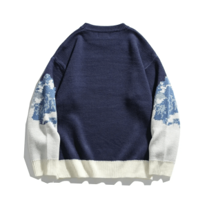 Y2K Grunge Mountain Peak Sweater - Retro 90s Fashion Essential