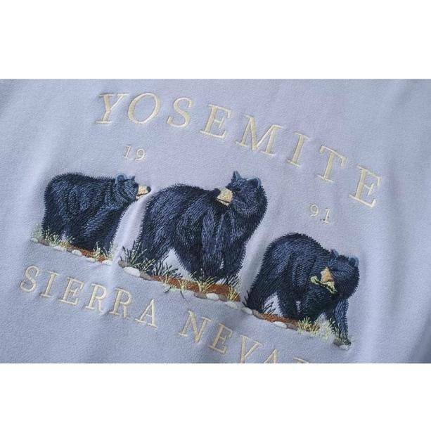 Y2K Grunge Nevada Bear Sweatshirt - Retro 90s Style for Summer Vibes