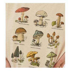 Y2K Grunge Poisonous Mushrooms T-Shirt for Retro Summer Vibes