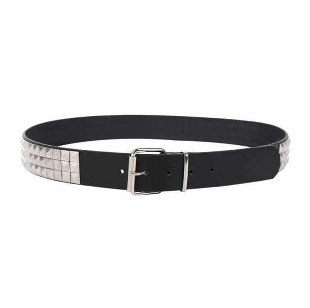 Y2K Grunge Side Studs Belt for Retro 90s Fashion Outfits