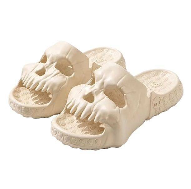 Y2K Grunge Skull Slippers for Retro Summer Vibes and 90s Style