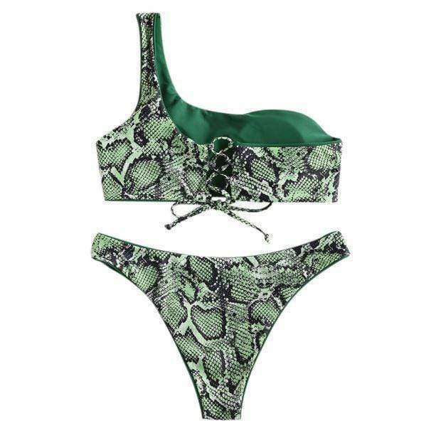 Y2K Grunge Snake Bite Swimwear: Retro Summer Outfits for Bold Style