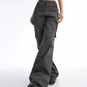 Y2K Grunge Streetwear Sport Cargo Pants for Trendy Summer Outfits