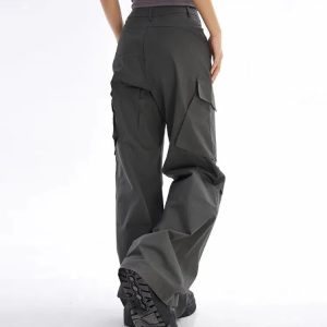 Y2K Grunge Streetwear Sport Cargo Pants for Trendy Summer Outfits