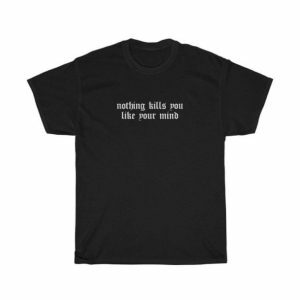 Y2K Grunge Thoughts T-Shirt: Retro 90s Fashion for Trendy Outfits