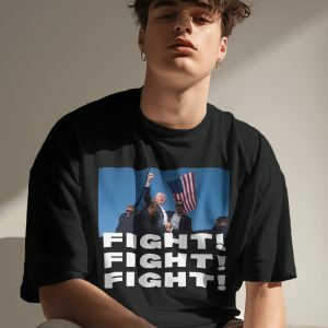 Y2K Grunge Trump Fight Tee: Retro 90s Inspired Summer Outfit