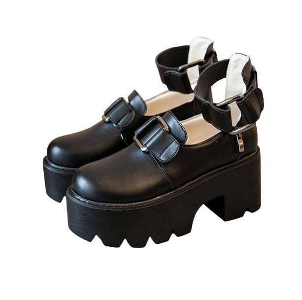 Y2K Harajuku Platform Shoes for Retro Style and Grunge Outfits