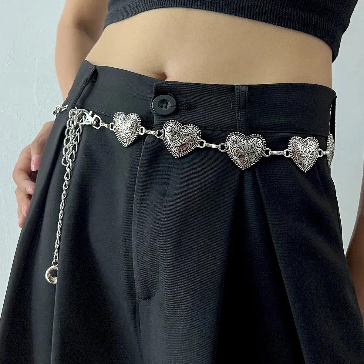 Y2K Heart Belly Chain: Trendy Accessory for Summer Y2K Outfits