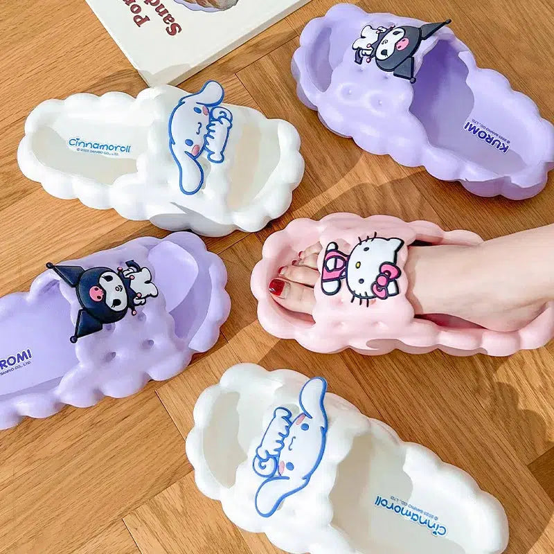 Y2K Hello Kitty Cloud Slippers: Cute Retro Style for Summer Vibes