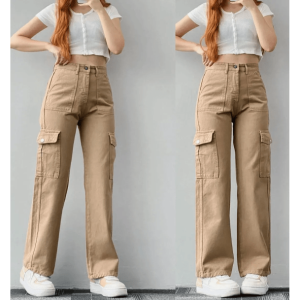 Y2K High Waist Cargo Pants: Trendy 90s Grunge Summer Outfit Essential