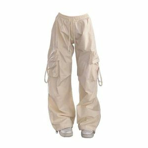 Y2K Hip Hop Cargo Pants: Retro 90s Grunge Style for Trendy Outfits