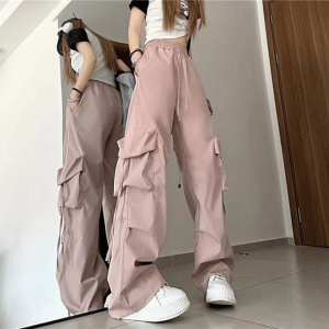 Y2K Hip Hop Cargo Pants: Retro 90s Grunge Style for Trendy Outfits