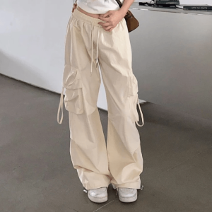 Y2K Hip Hop Cargo Pants: Retro 90s Grunge Style for Trendy Outfits