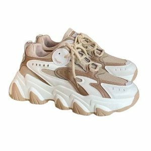 Y2K Khaki Sneakers: Retro 90s Style Footwear for Trendy Outfits