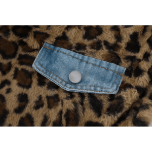 Y2K Leopard Print Reversible Jacket for Trendy Summer Outfits