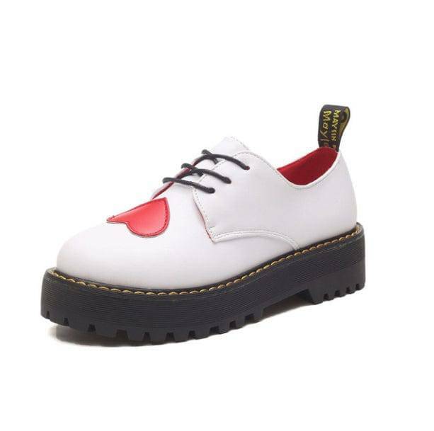 Y2K Love Heart Oxford Shoes: Retro Style for Summer Outfits & Parties