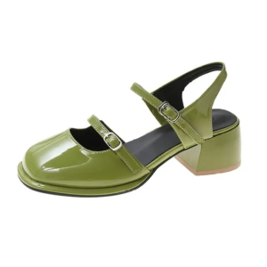 Y2K Mary Jane Square Toe Shoes for Retro Summer Outfits and Parties