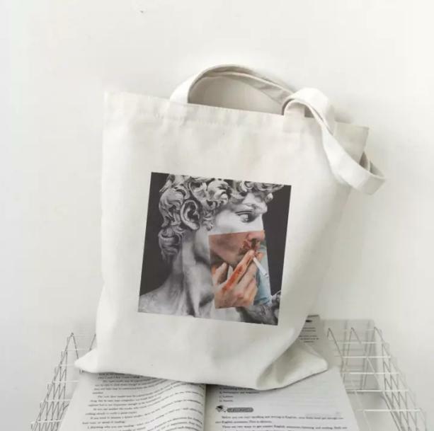 Y2K Michelangelo Tote Bag: Retro 90s Fashion for Summer Outfits