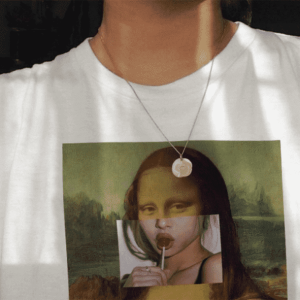 Y2K Mona Lisa T-Shirt: Retro 90s Grunge Top for Summer Outfits