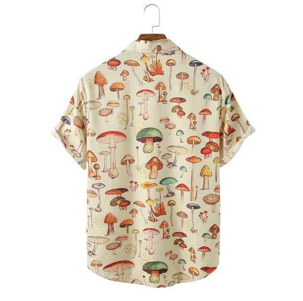 Y2K Mushroom Species Graphic Tee - Retro 90s Grunge Summer Outfit